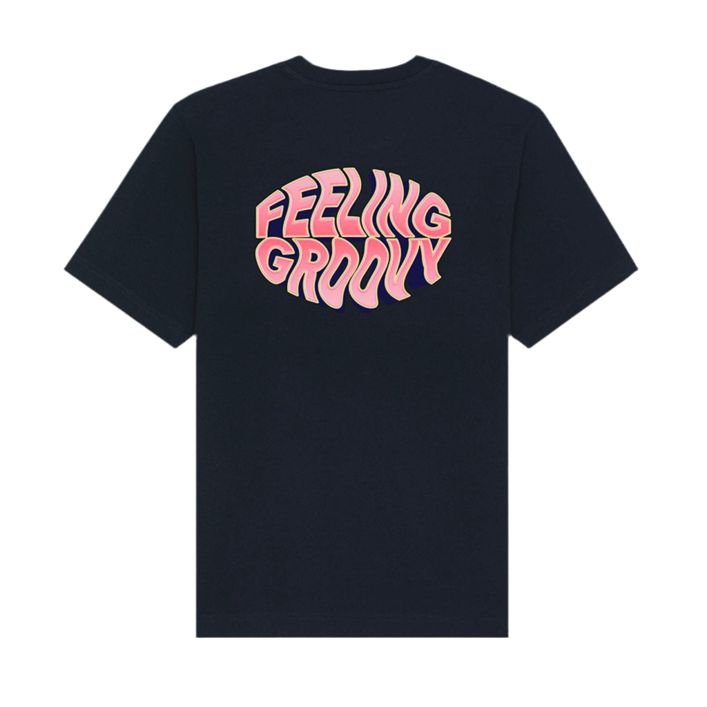 Feeling Groovy - T-Shirt Gris Noir