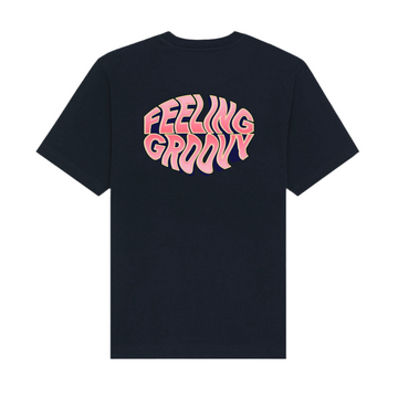 Feeling Groovy - T-Shirt Gris Noir