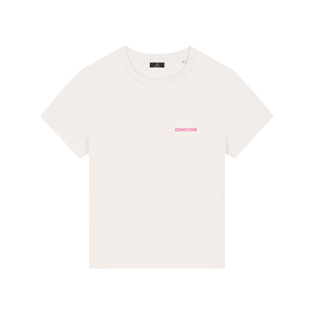 Verlan - Tee shirt Off White (Rose) Femme