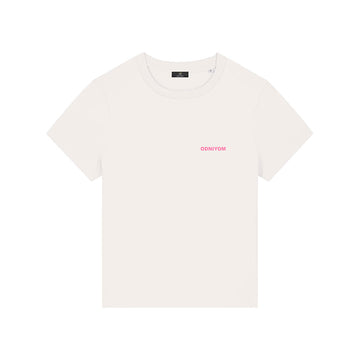 Verlan - Tee shirt Off White (Rose) Femme