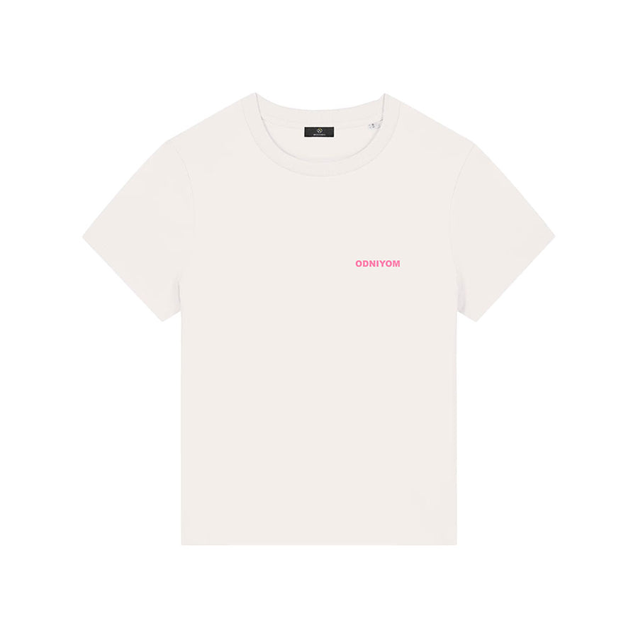 Verlan - Tee shirt Off White (Rose) Femme