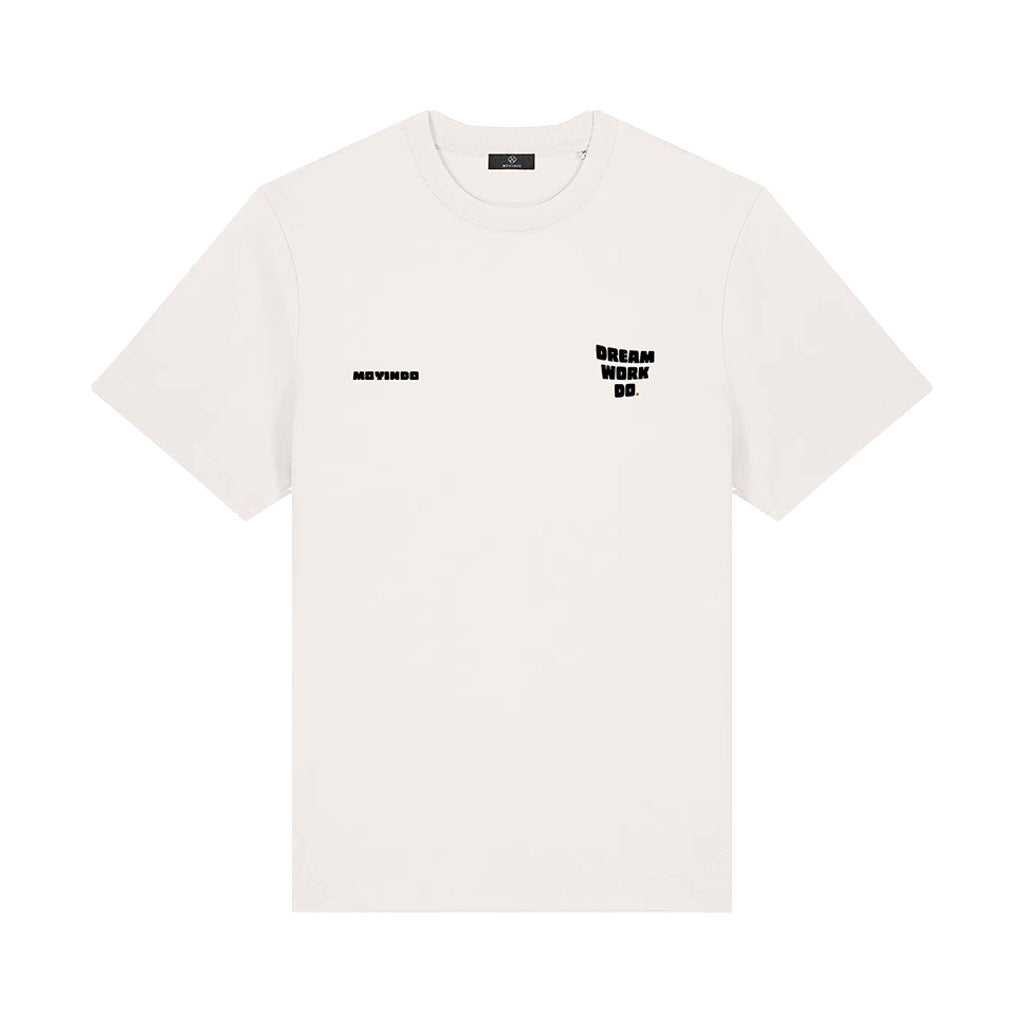 T-SHIRT OFF WHITE - DREAM,WORK,DO. V2