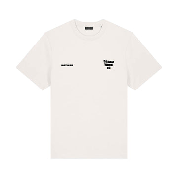 T-SHIRT OFF WHITE - DREAM,WORK,DO. V2